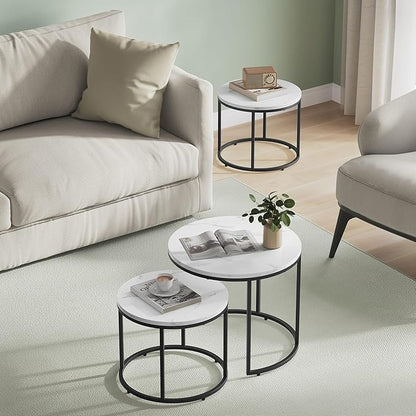 Ensemble table basse rond