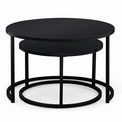 Ensemble table basse rond