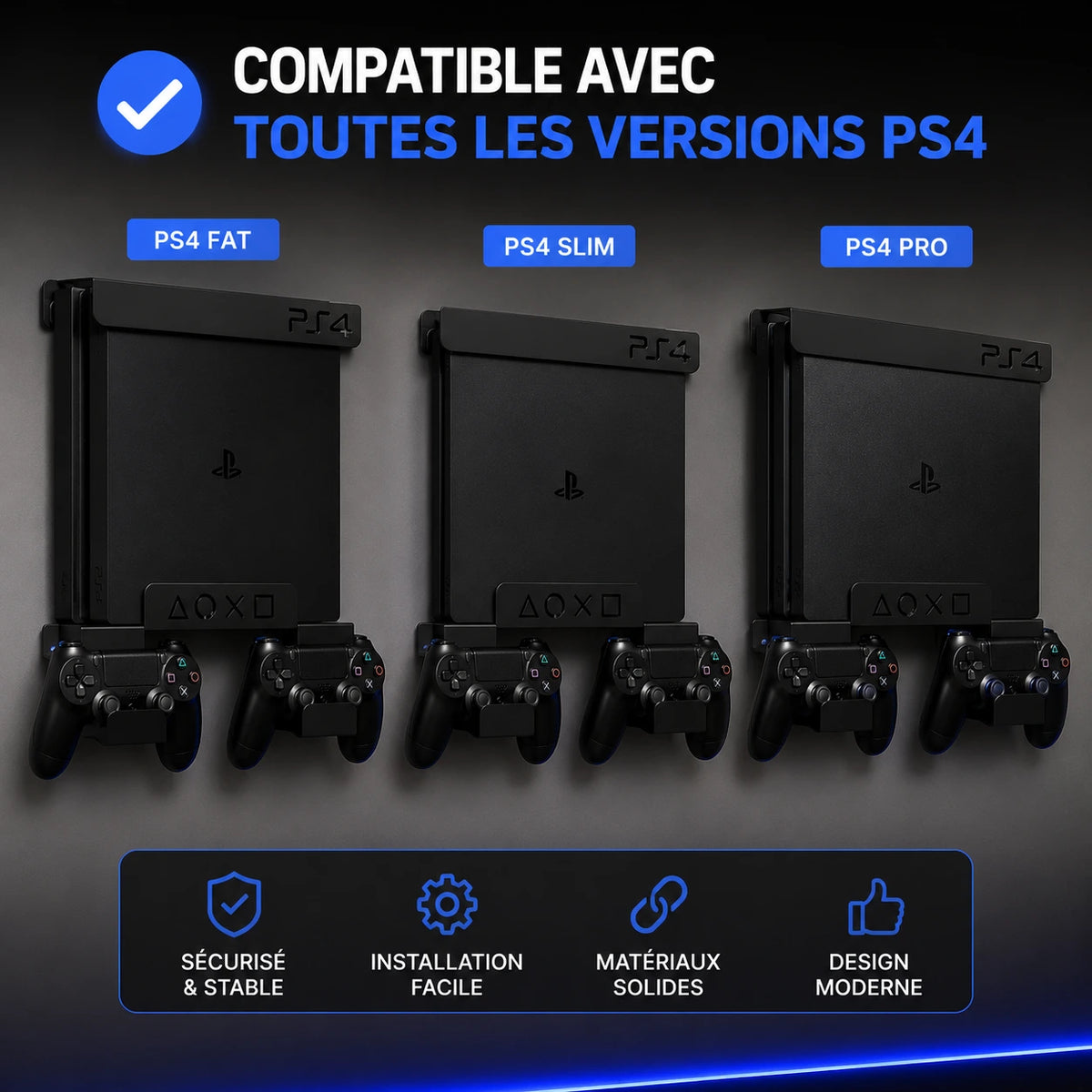 Ps4 Support Support Mural PS4 – Salut Concept